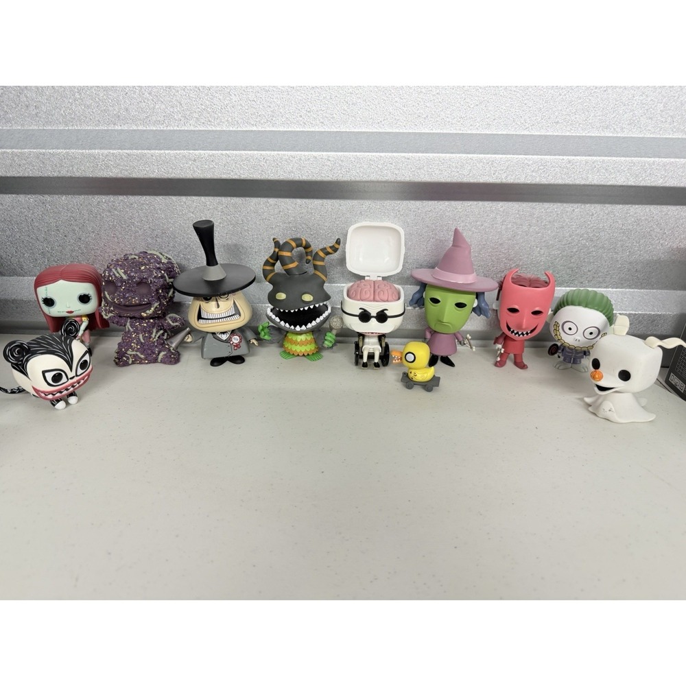Funko Pop Nightmare Before Christmas Lot 10 Figures Mayor Sally Dr Finkelstein